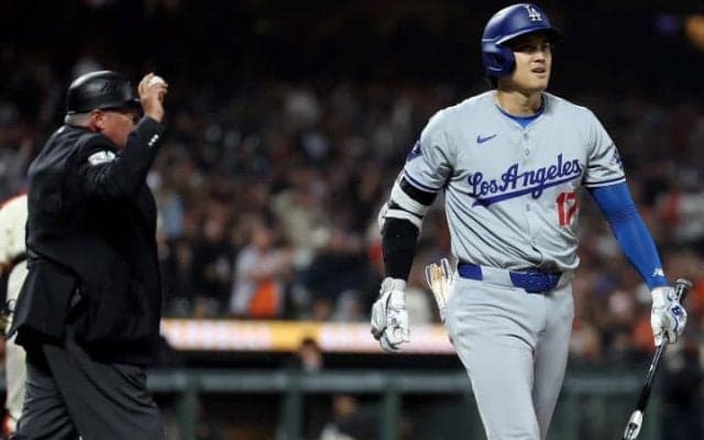 “明かな誤審”に不満爆発！ 大谷翔平の球審への態度に米記者も驚き「オオタニが判定に反応するのはあまりない」