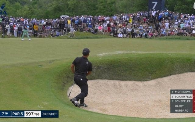 【動画】ザンダー・シャウフェレ、ナイスバンカーショットにロングパットも決め首位堅守