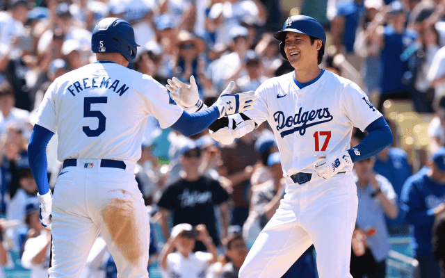 【MLB】「もちろんオオタニは……」“大谷翔平の日”制定を祝う単独首位13号　ベッツ、フリーマンのMVPトリオで祝福