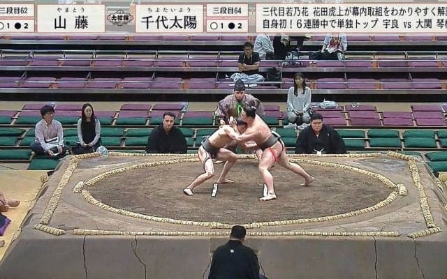 「体脂肪率一桁だな」76キロvs99キロの細マッチョ力士対決 強引に投げ飛ばす結末に館内どよめき「あばらでとる」