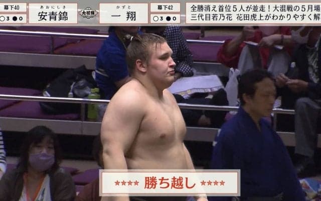 20歳のウクライナ出身力士が強すぎる…！土俵際に追い込まれてからの見事な逆転劇で“初幕下”ストレート勝ち越し「かっこええ」