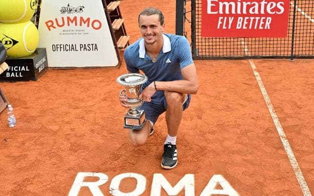 ズベレフ、7年ぶり2度目のイタリア国際制覇!今季初タイトルで全仏OPに弾み「1年で最も楽しみにしている大会かも」