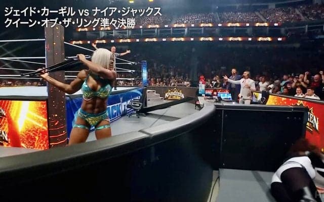 123キロ巨漢女子にまさかの事態…　規格外女子レスラーが“狂気の”一撃「反則？」「なんてこった」場内騒然