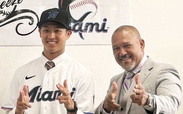 カープ戦力外→マーリンズとマイナー契約 中村来生は「２％」の狭き門をくぐり抜けメジャー昇格を目指す