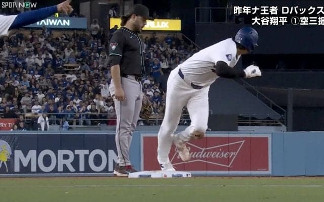 大谷翔平、驚異の“実質ホームラン”劇場！二塁打直後に三盗→本塁生還 相手三塁手は「微動だにせず」衝撃光景が話題に