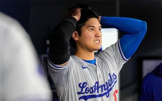 大谷翔平は「ショックを受けていた」　カメラが捉えた“劇場”…米放送局は「大爆笑」と注目