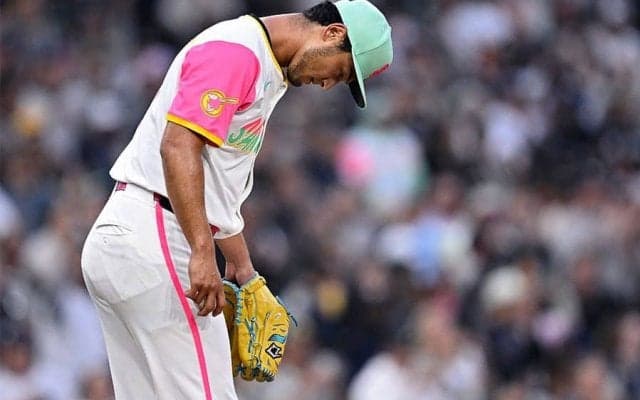 ダルビッシュ、自己ワーストタイの4被弾　25回連続無失点が一転…6回途中7失点で降板
