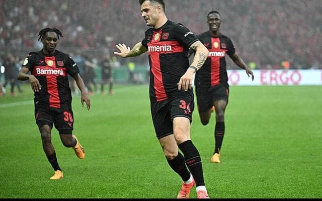 “国内無敗”のレバークーゼンがシーズン2冠！　退場者出すも“ジャカ砲”で奪った1点守り抜く【DFBポカール】