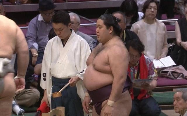 “めっちゃキュート”だニャン 幕内力士、“ぐうかわ”と評判の化粧まわしに悶絶の声