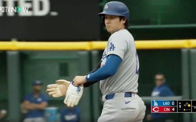 マジかよ…！？ 大谷翔平は一体、何を考えてるんだ…？ 強襲ヒット後に一瞬見せた“表情”にファン騒然 「行くのか…？」「カッコ良すぎるな」