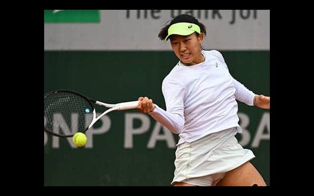  内島萌夏、四大大会シングルス初勝利 