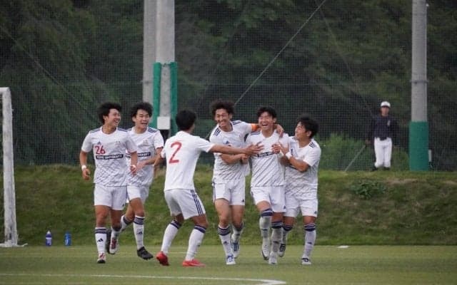 [男子サッカー]リーグ戦第５節、２得点を挙げるも桐蔭大に惜敗