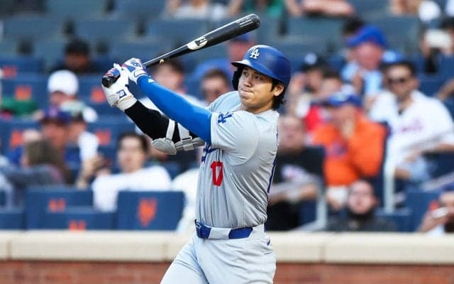 【MLB】「残り6球場」大谷翔平、10試合ぶり14号アーチで“全球場制覇”に一歩前進　メッツ敵地で初の一発