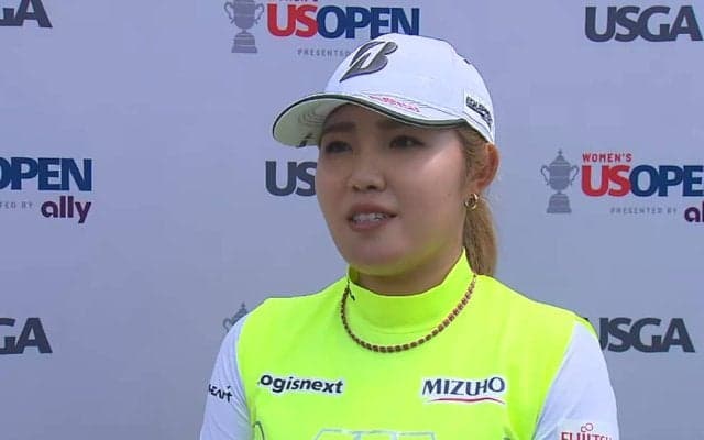 古江彩佳、風のジャッジに苦労するも「上手く耐えながらラウンドができた」