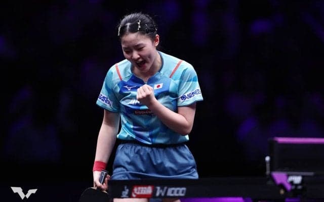 張本美和、世界12位の難敵ディアスにストレート完勝で兄妹ベスト8入り　東京五輪金の陳夢と準々決勝で激突【WTTチャンピオンズ 重慶】