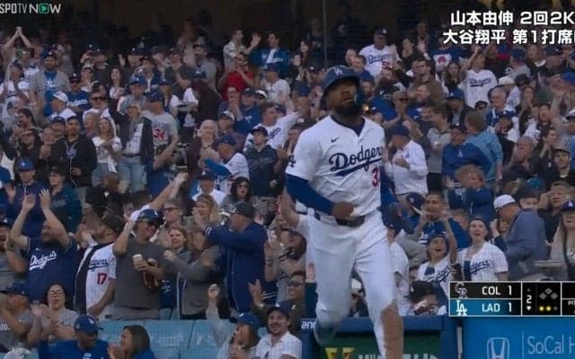 「僕だったらブチギレですよ」と解説者 大谷・山本出場試合で飛び出したバット折れる→エラー2連発の“メジャーあるある”ドタバタ劇に球場騒然