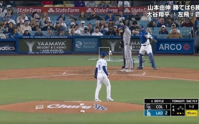 息できてるか…？ 山本由伸の一球で“異変”が起きた…！？ 相手打者がしばらく動けない… 驚異のコントロールにファン騒然「手出ないだろ」「由伸戻ってきたな」