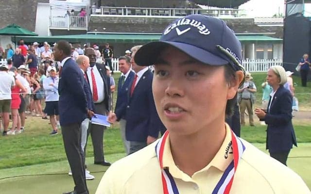 笹生優花、家族やキャディらのサポートに「本当に感謝の気持ちでいっぱい」