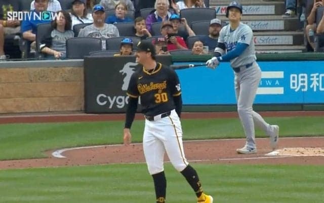大谷翔平、衝撃の100マイル打ちリベンジ弾に怪物ルーキーが超悔しそうなリアクション カメラが捉えた決定的瞬間
