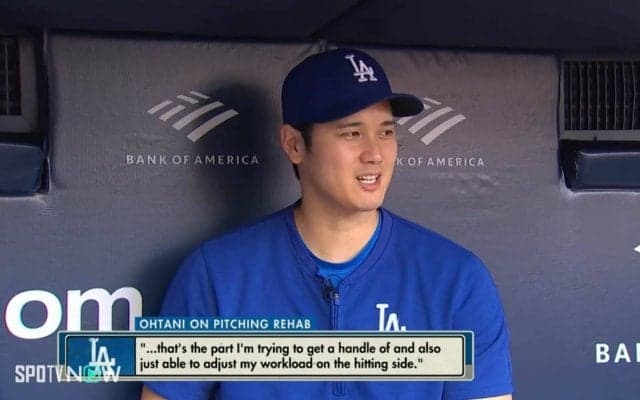 大谷翔平、右肘の現状を語る貴重映像 元阪神ペレスへ貴重な笑顔つきインタビュー ファンも大満足「大谷選手のインタビュー映像で和む」