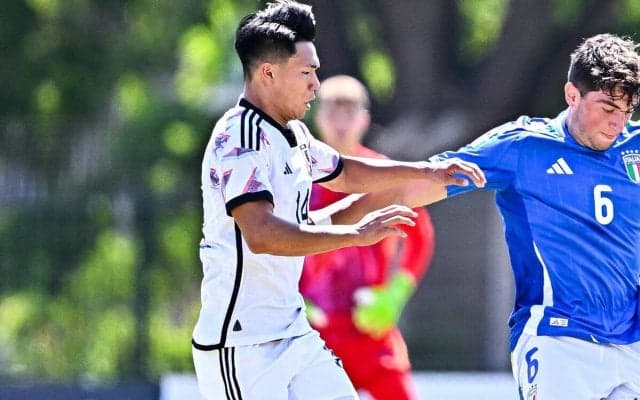 U-19日本代表は塩貝健人が一矢報いるも4つ上のU-23ウクライナ代表に2-1で敗戦…ウクライナは決勝進出【モーリスレベロトーナメント】
