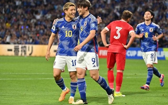 上田綺世、堂安律らのゴールで日本がまたも5発大勝！6戦全勝24得点無失点で最終予選へ【2026W杯アジア2次予選】