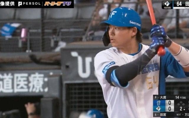 超たそ祭！猛打爆発中…誰にも止められない！？日本ハムの“首位打者”田宮裕涼の“ゆあビーム弾”が炸裂した瞬間　打った瞬間“確信”の特大アーチがエグすぎる