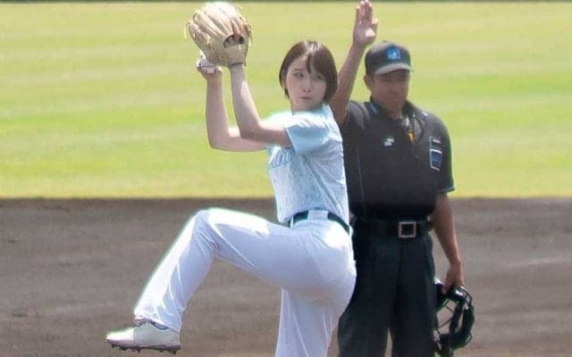 173cmモデルが“本格フォーム”で101キロ　謎の美女に場内どよめき「スタイル抜群」