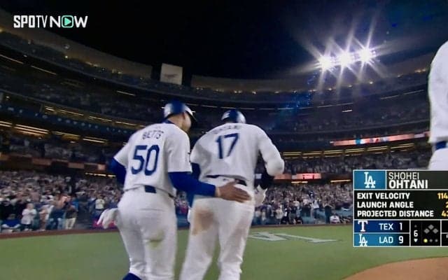 大谷翔平の驚愕16号2ランで走者ベッツが“確信ラン”　「打球見ないで…」塁上で見せた一瞬の“動き”にファン歓喜「信頼してる感あってカッコいい！」