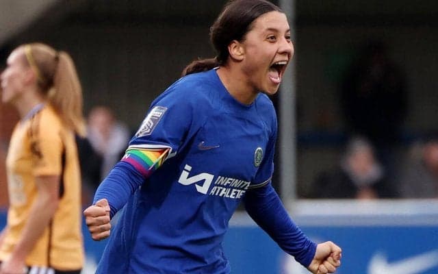 チェルシーがエースのオーストラリア女子代表FWカーと2年間の契約延長、5度のリーグ優勝に貢献