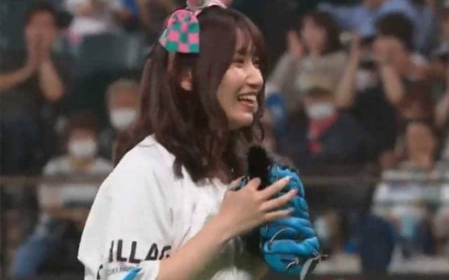 美人声優に驚愕「野球経験者か？」　大暴投の裏で…完璧投球にピョン「かわいすぎる」