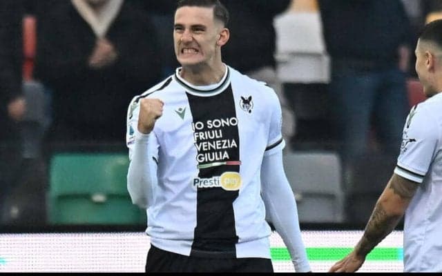 ウディネーゼ、201cmの大型FWルッカの買取OP行使！2028年までの4年契約を締結