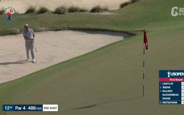 【動画】松山英樹は50位発進　12番パー4ではバンカーからチップインバーディ！