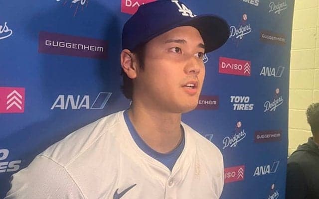 大谷翔平、佐々木麟太郎の米デビュー「知らなかった」　報道陣から“第一報”に苦笑い