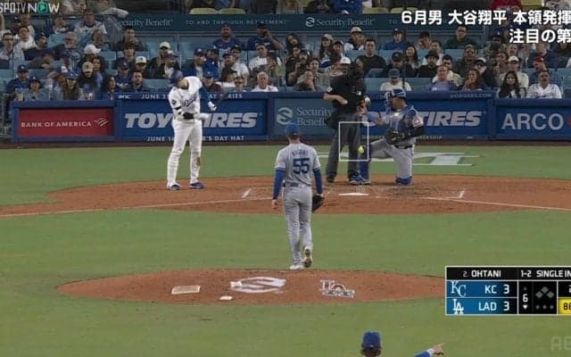 「確定演出きた！」大谷翔平の打席で虫襲来→“快音フラグ”をあざかやかに回収した瞬間「ほらね打った！」「ナイス虫」「虫谷」