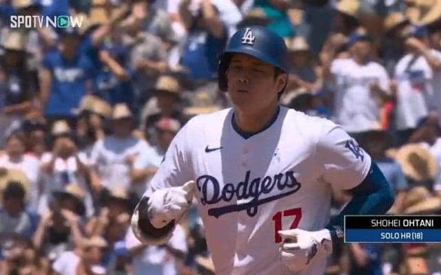大谷翔平、特大18号 打たれた投手が見向きもせず「プイッ」と悔しさ爆発リアクション