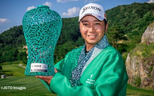 小木曽喬が日韓共催大会でツアー初優勝「また勝てないのかなと思う瞬間はあった」