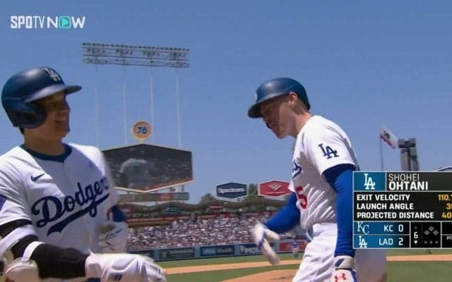 6月はやっぱりショーヘイだ！大谷翔平、2打席連発 直後にフリーマンと交わした笑顔のタッチが頼もしすぎる