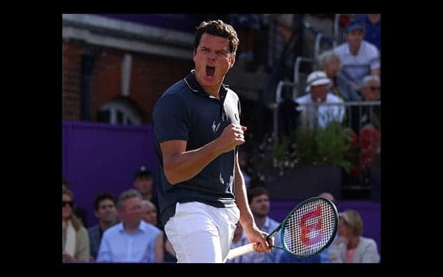 ラオニッチ 1試合の最多エース記録樹立