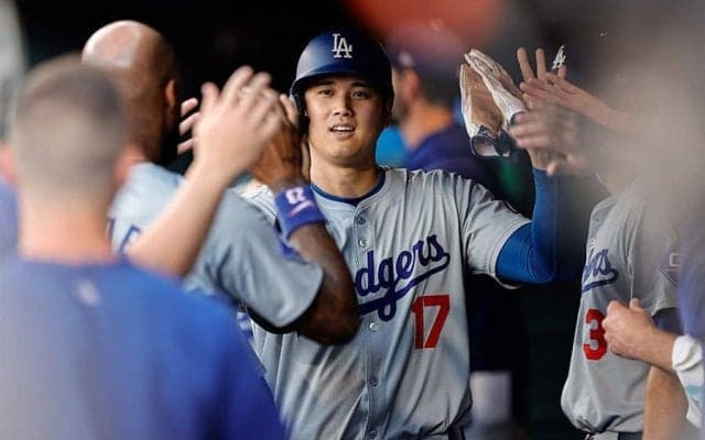 大谷翔平、1番で3安打4出塁1打点　日本人2位102盗塁、ベッツ離脱もド軍9得点快勝