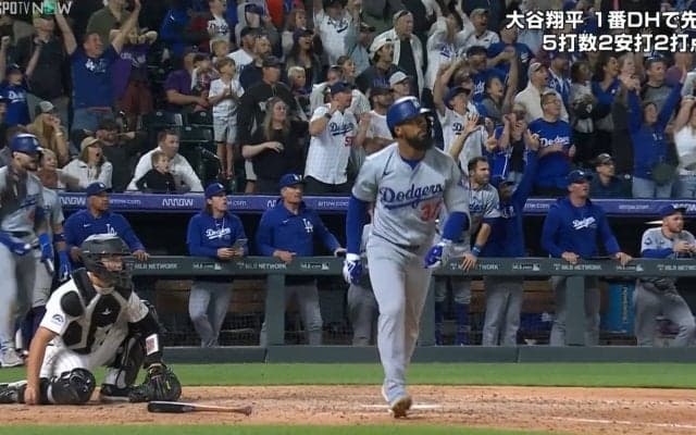 「オマエのせいだろ！」ドジャース奇跡の逆転劇に相手外野手が“ブチギレ” 一体、何が？ 塁審を指さし激高に「ひと悶着ある」里崎氏