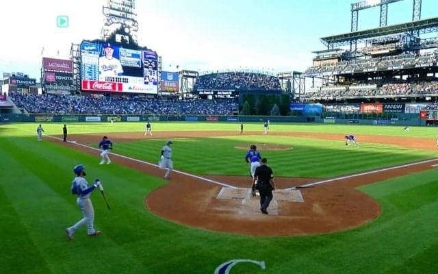 もうあんなところにいる！大谷翔平“1番打者”っぽい激走 猛スピードで生還する爽快ランニング