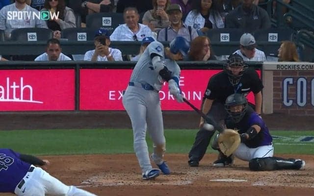 緩急も高低も今の大谷翔平には通じない！余裕たっぷりのフォームから飛び出す爆速ヒットに球場どよめき