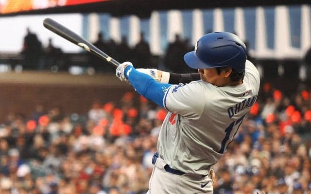大谷翔平、直近5戦4発の21号先制ソロ　 本塁打リーグ単独トップ浮上 移籍後初130メートルの特大先頭打者アーチ 2試合ぶりの一発