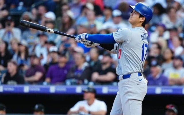 大谷翔平、リーグ単独トップ21号　5戦4発＆130mの特大アーチ…先頭打者弾は移籍後初