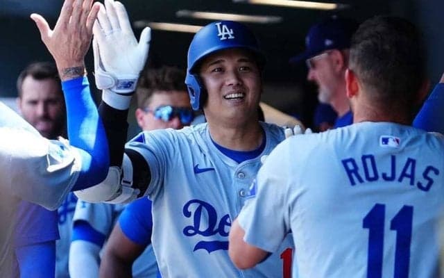 大谷翔平、21号先頭打者弾でリーグ単独トップ　5戦4発で日米通算240HR…ド軍快勝