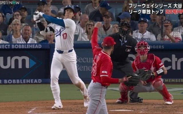 手応え完璧！大谷翔平、完璧な22号アーチ 生還直後に見せた一瞬の雄叫び「うおー！」ファンも感動「気持ち入ってるなー」