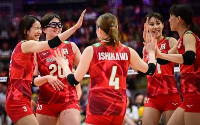 女子日本代表　VNL準決勝でブラジルに勝利し初の決勝進出