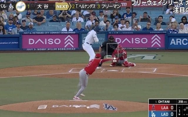 あれっ？ 入ってる？入ってない…！？ 大谷翔平、“微妙な判定”が物議を醸す　ファン騒然「今日はボールなんだw」「大谷さん選球眼いいからな」