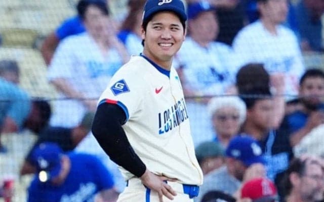 大谷出場のド軍戦で懐かしき人物　お馴染みの美女にファン注目「相変わらずお美しい」